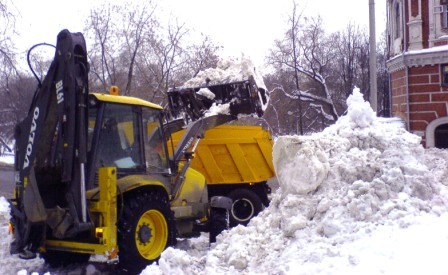 Утилизация снега в Москве