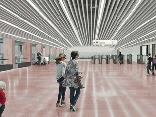 На станции БКЛ метро «Рижская» началось возведение внутренних конструкций