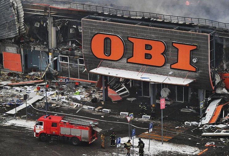 В «OBI» пообещали доставить покупки клиентам сгоревшего гипермаркета